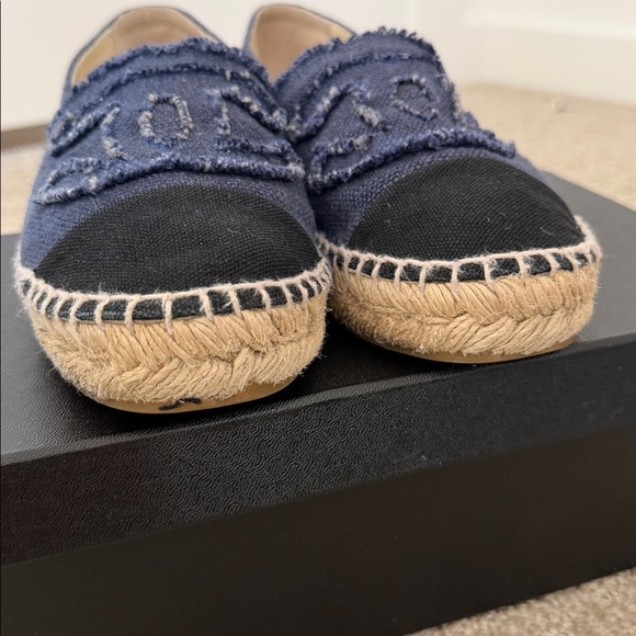 Chanel Women\'s Navy and Black Espadrilles